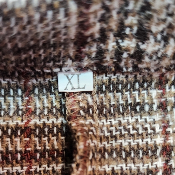 SHEIN Brown Plaid Blazer - Picture 3 of 3